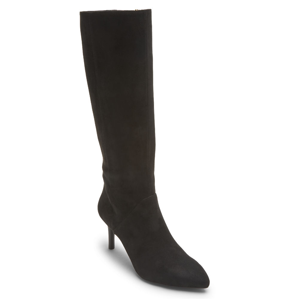 Rockport Womens Boots Black - Total Motion Ariahnna Tall - UK 024-EFSTDG